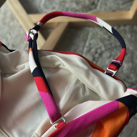 NWT! Stephania White Multi Print Underwire Bikini Top - Picture 8 of 9
